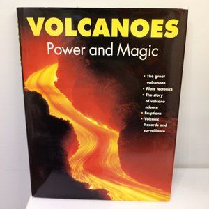 Vintage Volcanoes Power And Magic Hardcover Book By Daniel Obert